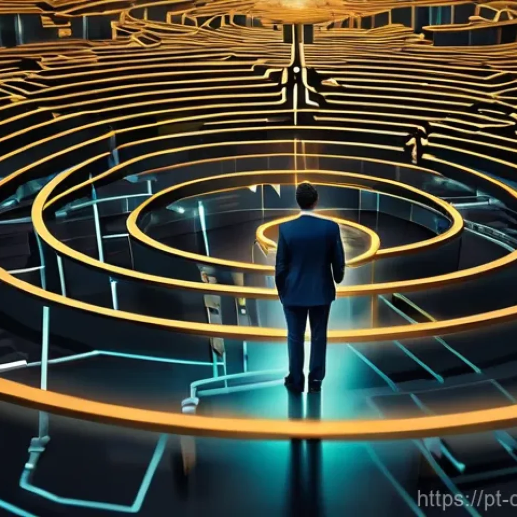 디지털 통화의 법적 쟁점 - **Prompt 1: The Labyrinth of Crypto Regulation in Portugal and Brazil**
    "A visually complex and ...