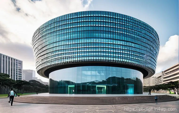 디지털 통화의 중앙은행과의 협력 방안 - **Prompt:** A futuristic, bright, and secure central bank headquarters in Brazil, showcasing the fus...